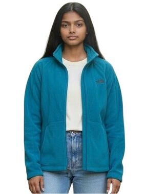 The North Face TKA Glacier Fleece Women XL Teal Ladies Top Jacket Coat Outdoor